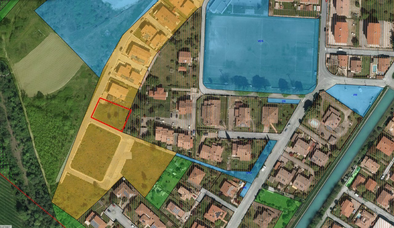 PIANO REGOLATORE - Terreno edificabile Via Jambo 39, Sagrado - planimetria 1