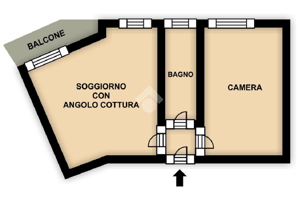 Bilocale Via mede, Bergeggi - planimetria 1