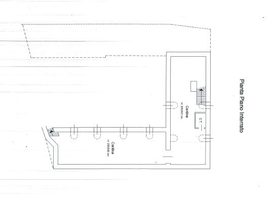 Pianta Piano Interrato - Casa indipendente via Cavour, 4, Castagnole Monferrato - planimetria 1
