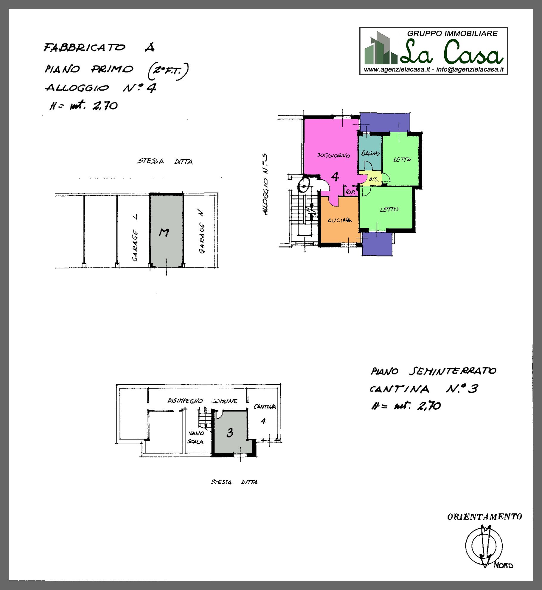 planimetria - Four-room apartment via san rocco, Dusino San Michele - floor plans 1