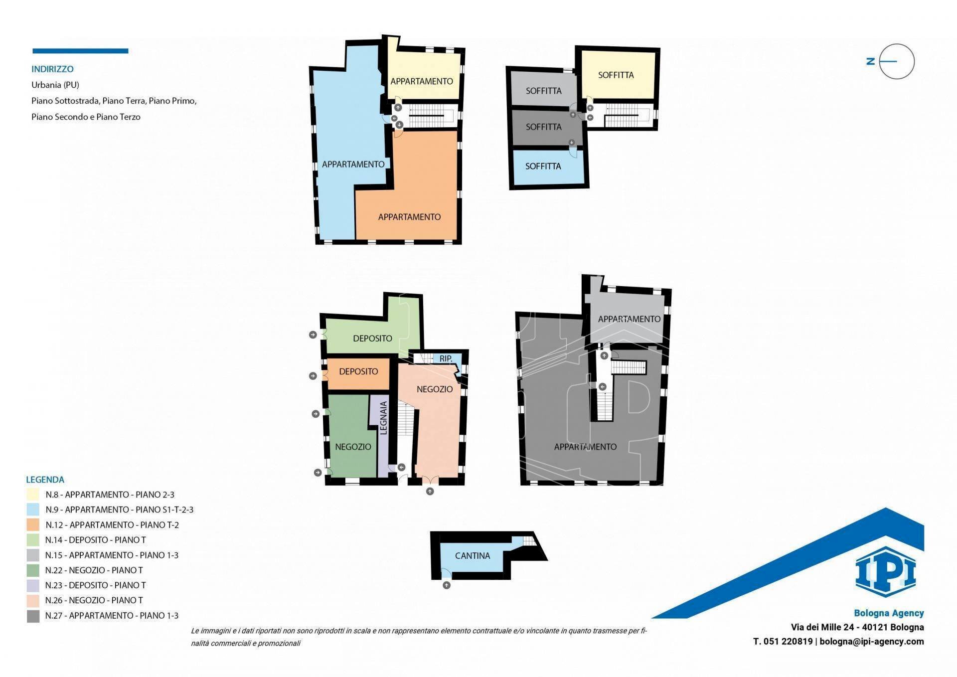 Stabile - Palazzo Via Del Duomo, Urbania - planimetria 1