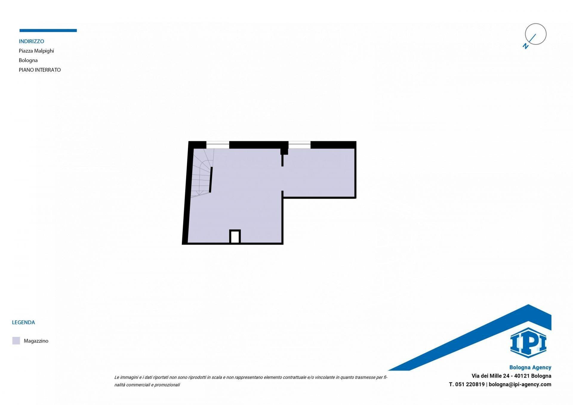 Ufficio Piazza Malpighi 10, Bologna (zona Centro Storico) - planimetria 1