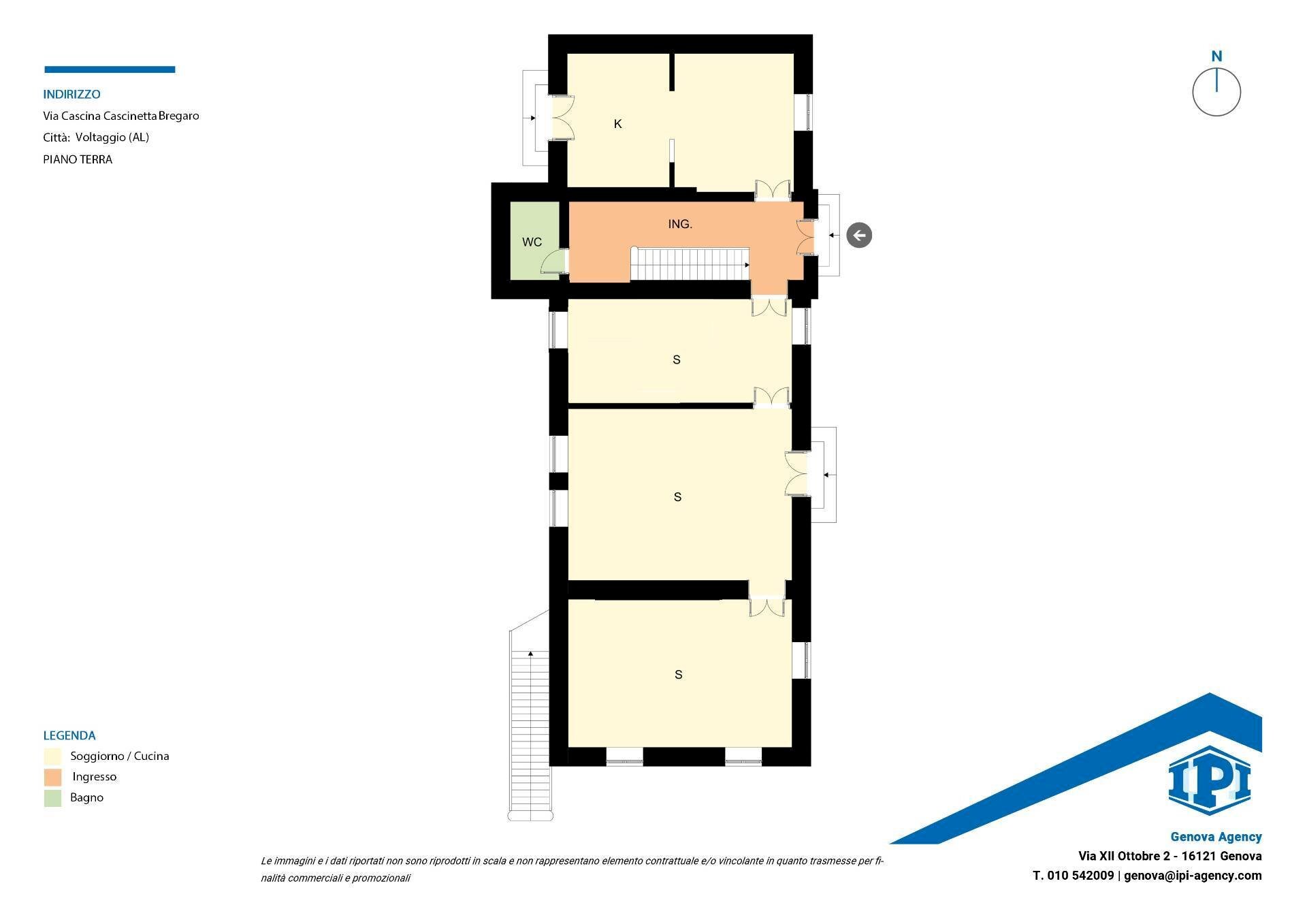 Villa Cascina Cascinetta Bregaro, Voltaggio - floor plans 1