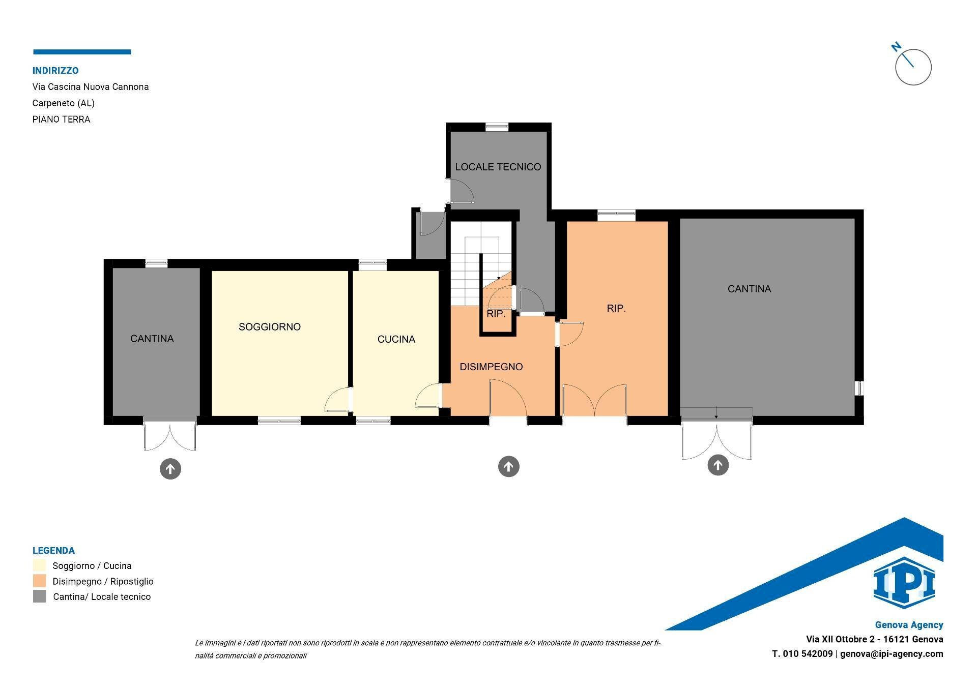 Cascina Cascina Nuova Cannona, Carpeneto - planimetria 1