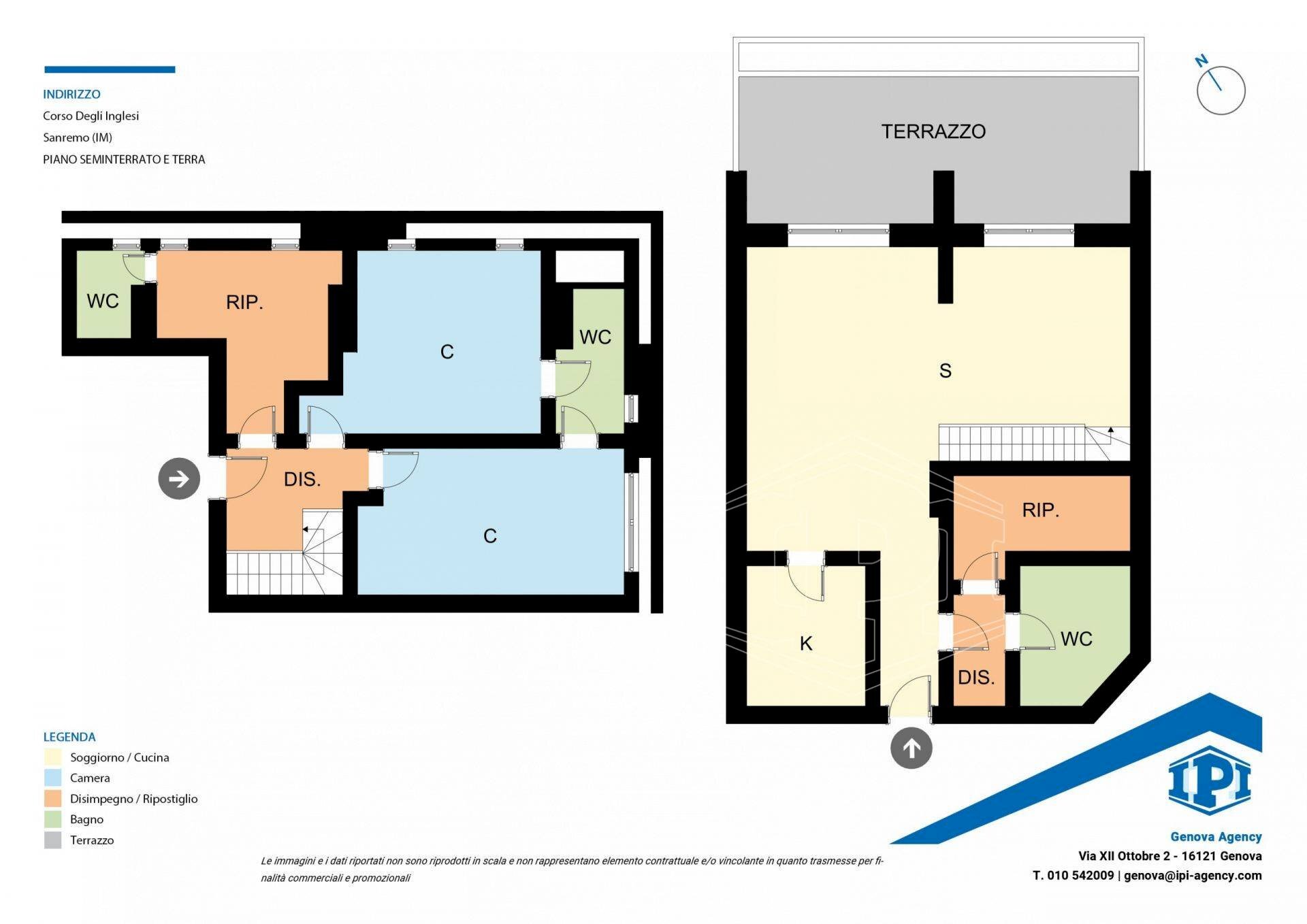 Appartamento Corso degli Inglesi, Sanremo - planimetria 1