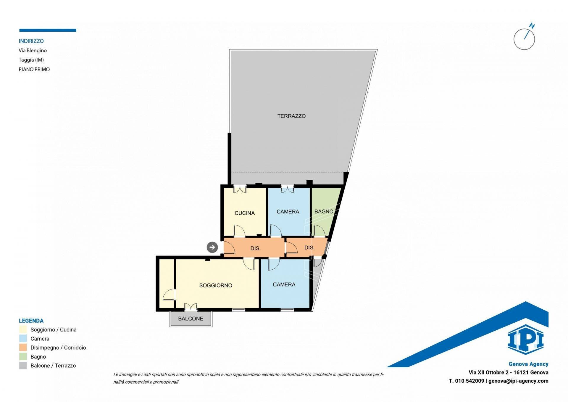 Appartamento Via Blengino, Taggia - planimetria 1