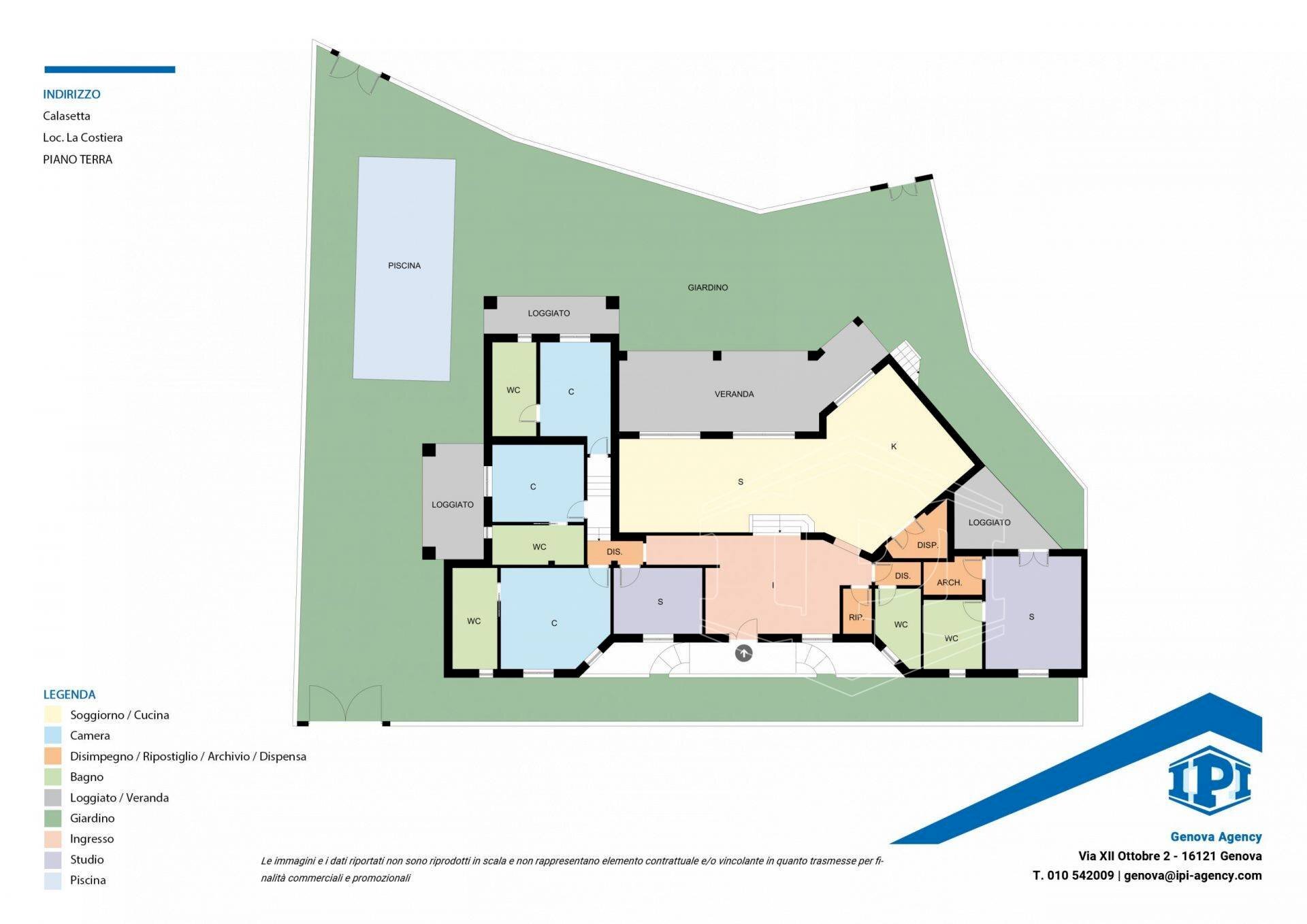 Villa Via Costiera, Calasetta - planimetria 1