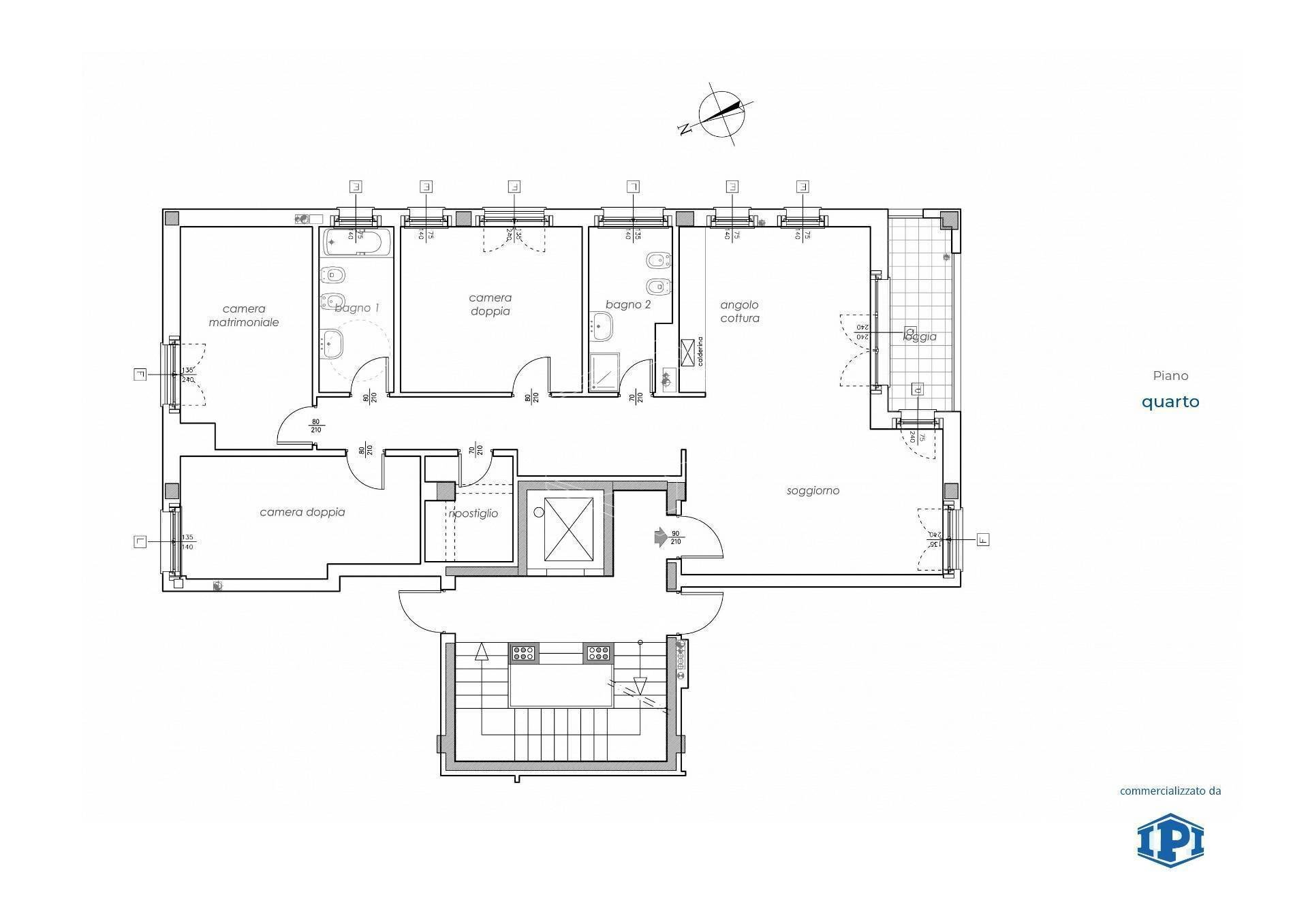 Appartamento Via Luigi Cibrario, Genova (zona Sestri Ponente) - planimetria 1