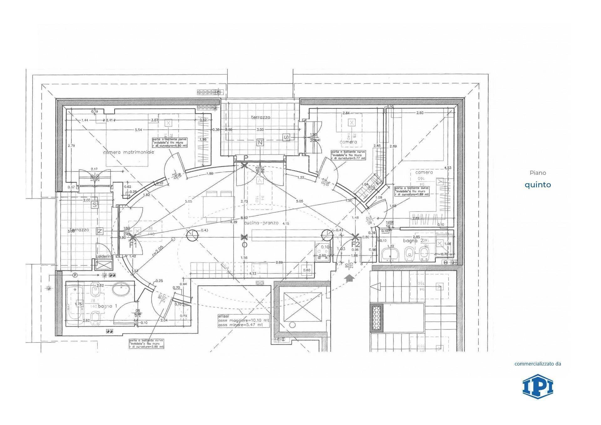 Quadrilocale Via Luigi Cibrario, Genova (zona Sestri Ponente) - planimetria 1