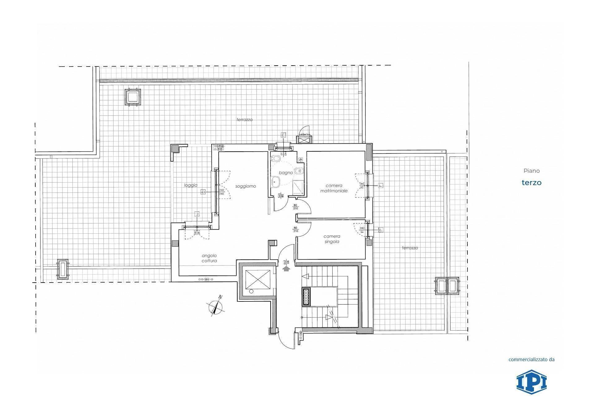 Apartment Via Luigi Cibrario 47, Genova (neighborhood Sestri Ponente) - floor plans 1