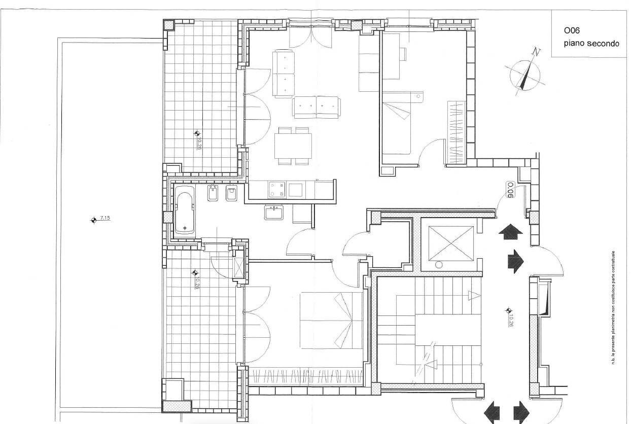 Appartamento Via Luigi Cibrario, Genova (zona Sestri Ponente) - planimetria 1