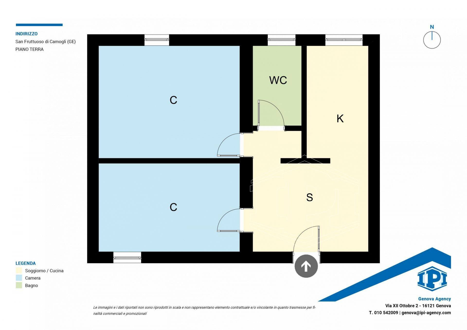 Quadrilocale Via San Fruttuoso, Camogli - planimetria 1