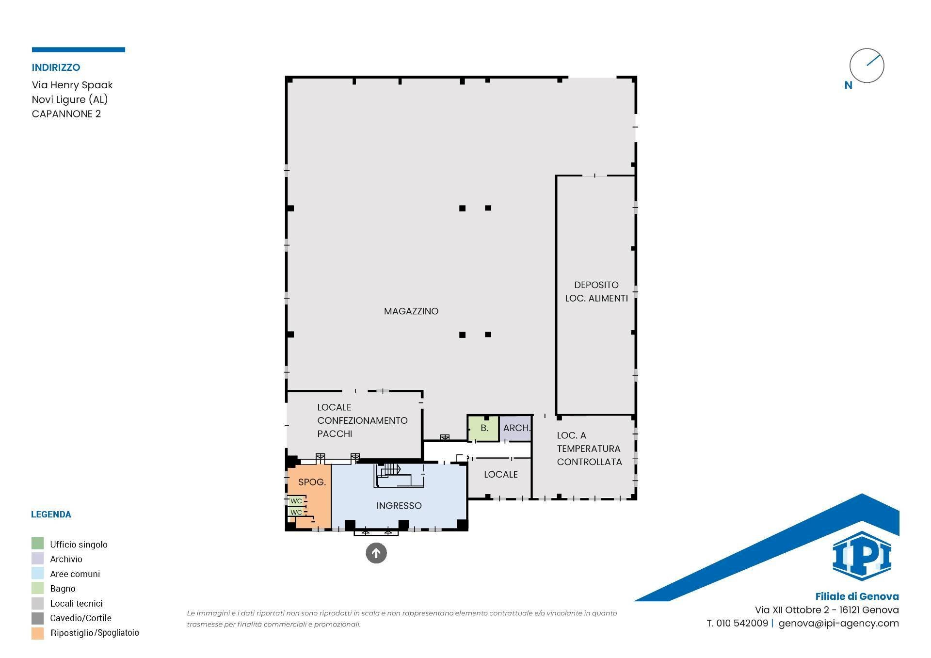 Capannone Strada del Turchino, Novi Ligure - planimetria 1