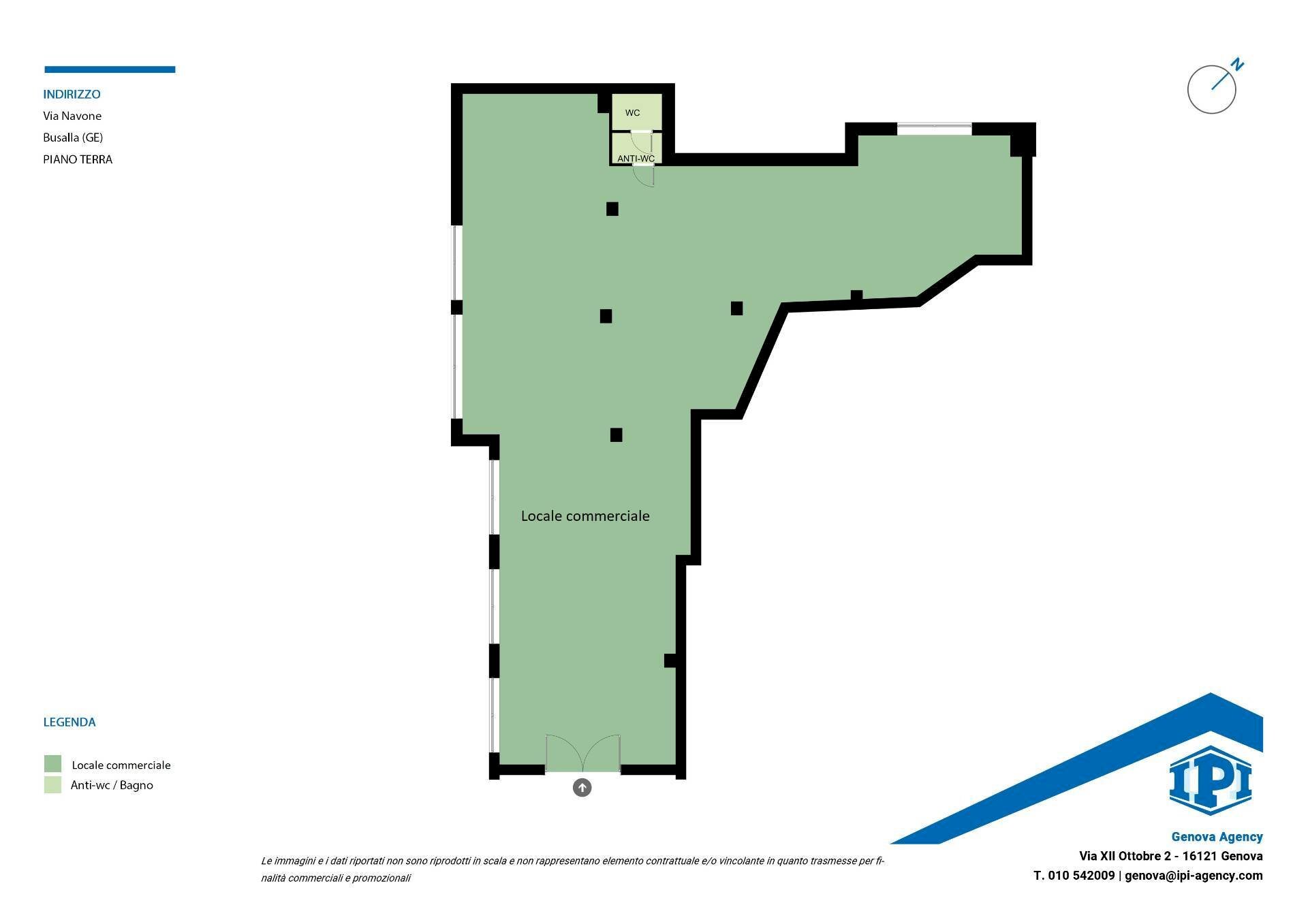 Negozio Via Carlo Navone, Busalla - planimetria 1