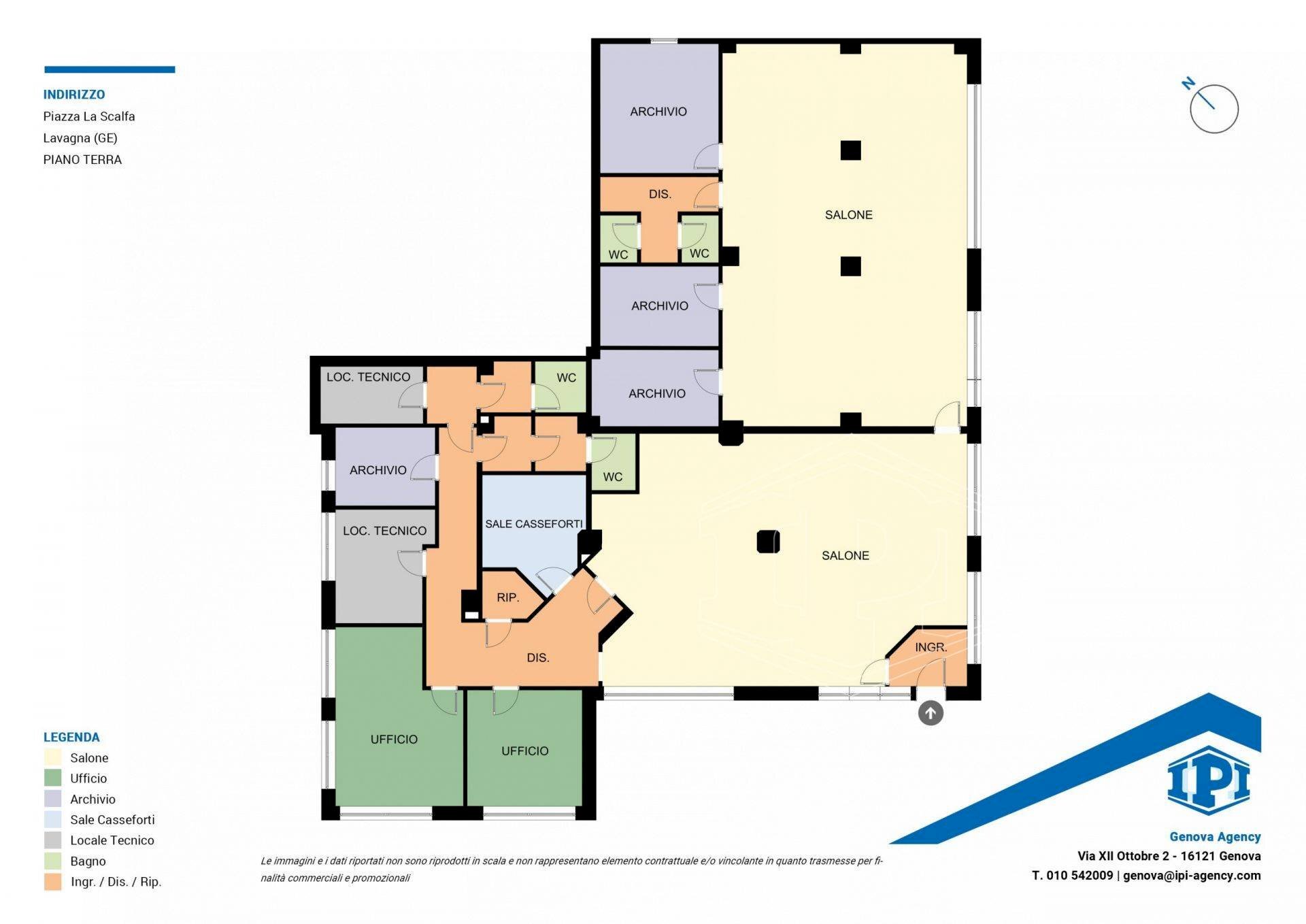 Locale Commerciale Piazza la Scafa 9, Lavagna - planimetria 1