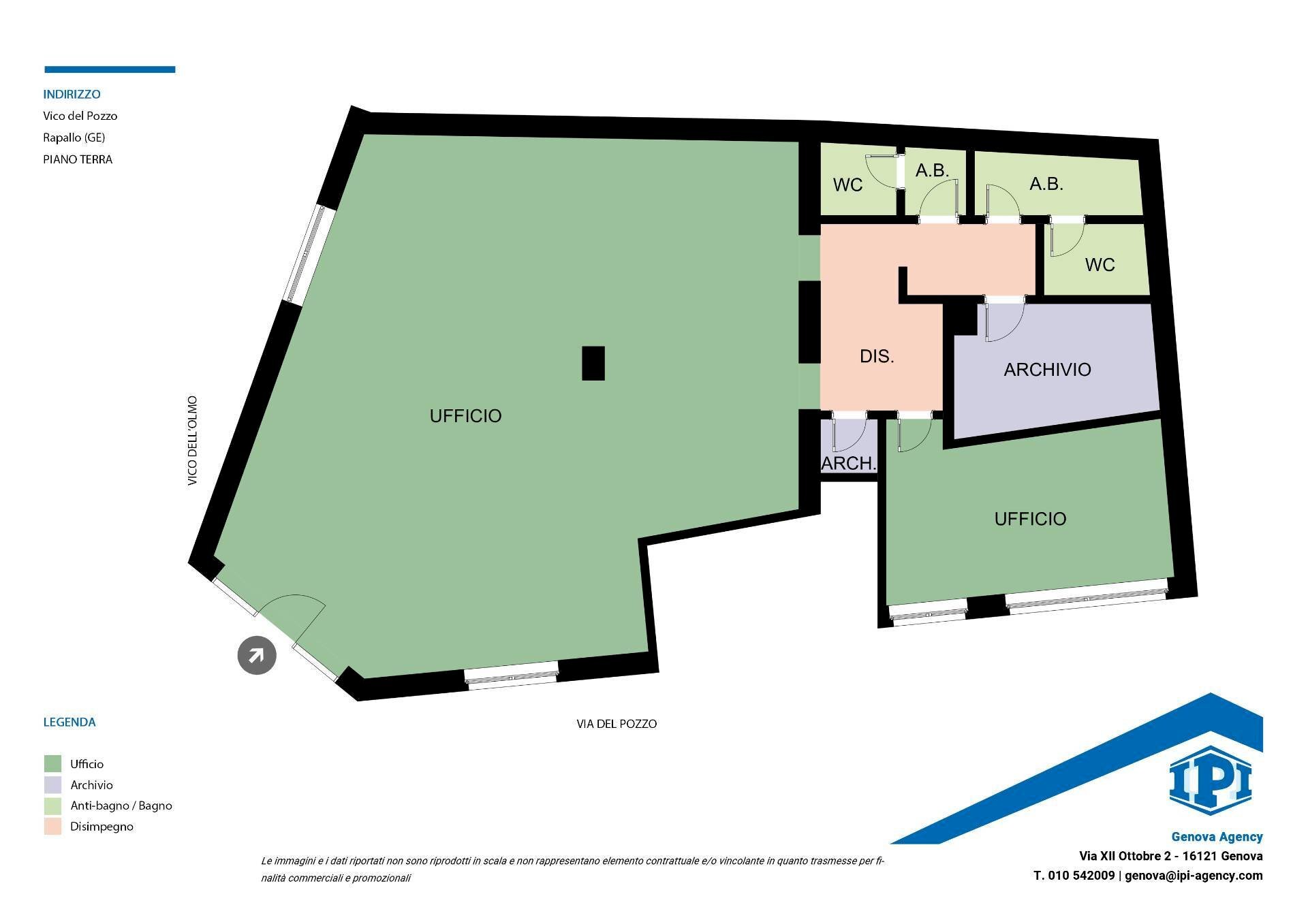 Locale Commerciale Vico del Pozzo, Rapallo - planimetria 1