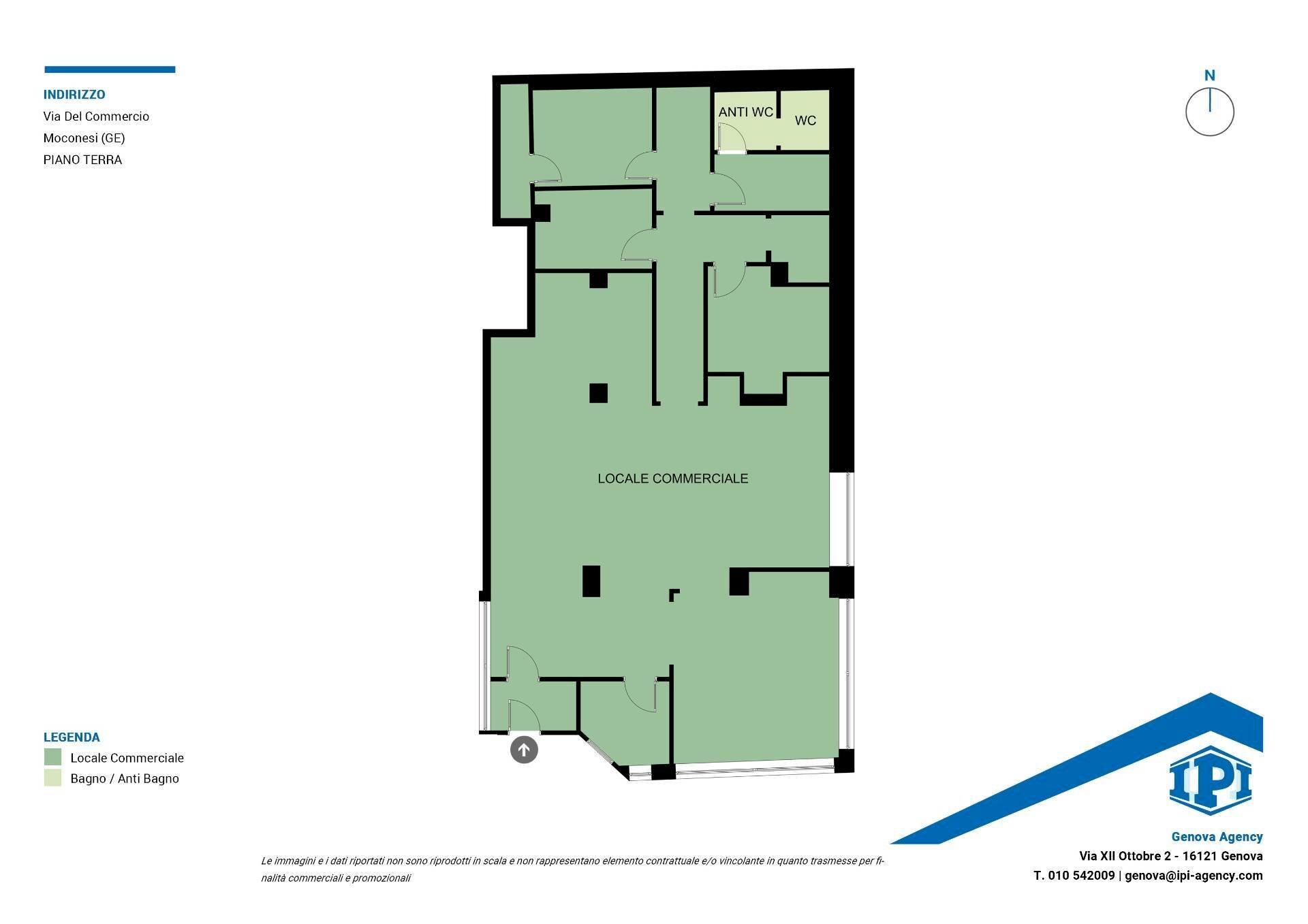 Locale Commerciale Via del Commercio, Moconesi - planimetria 1