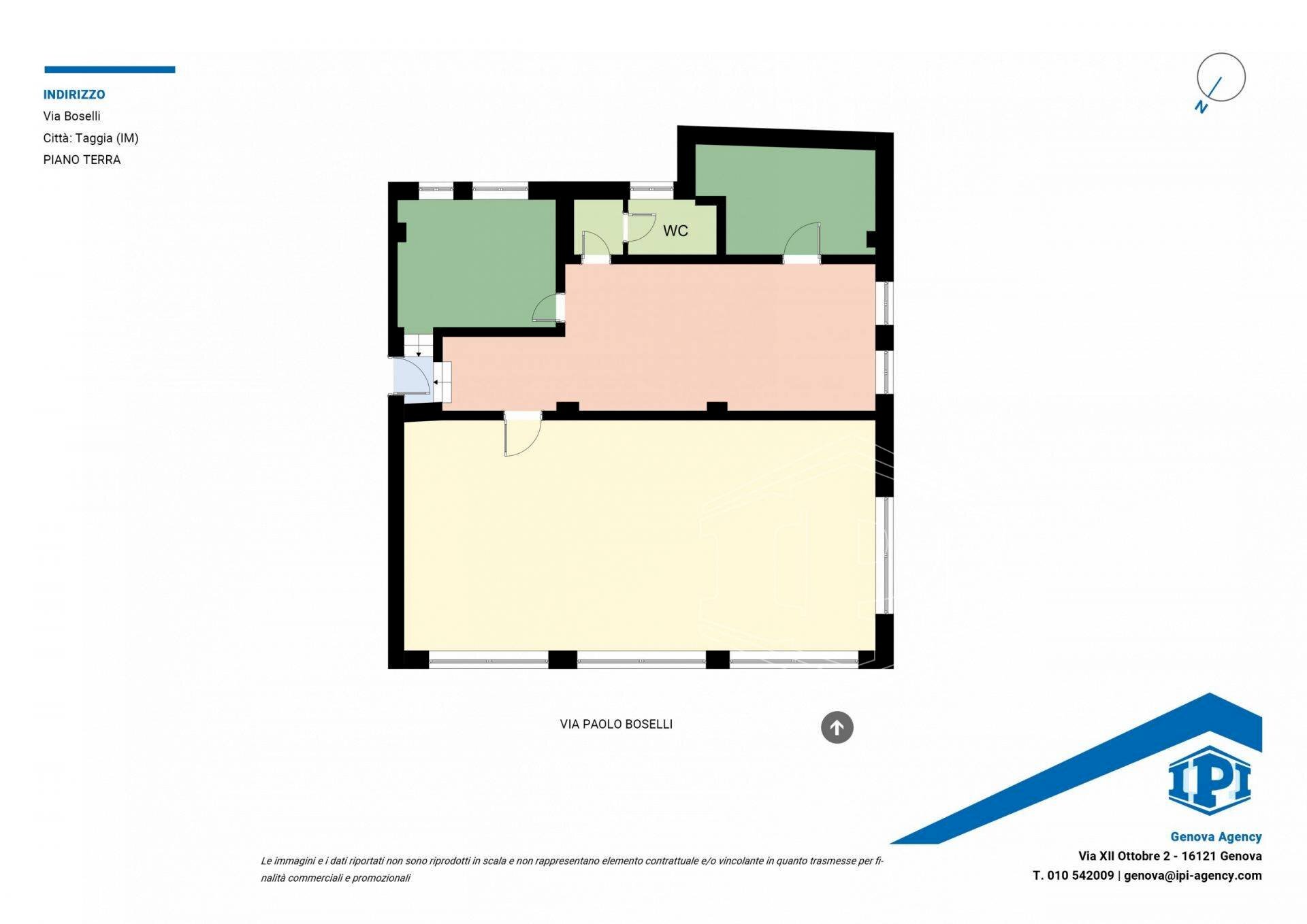 Locale Commerciale Via Boselli, Taggia - planimetria 1
