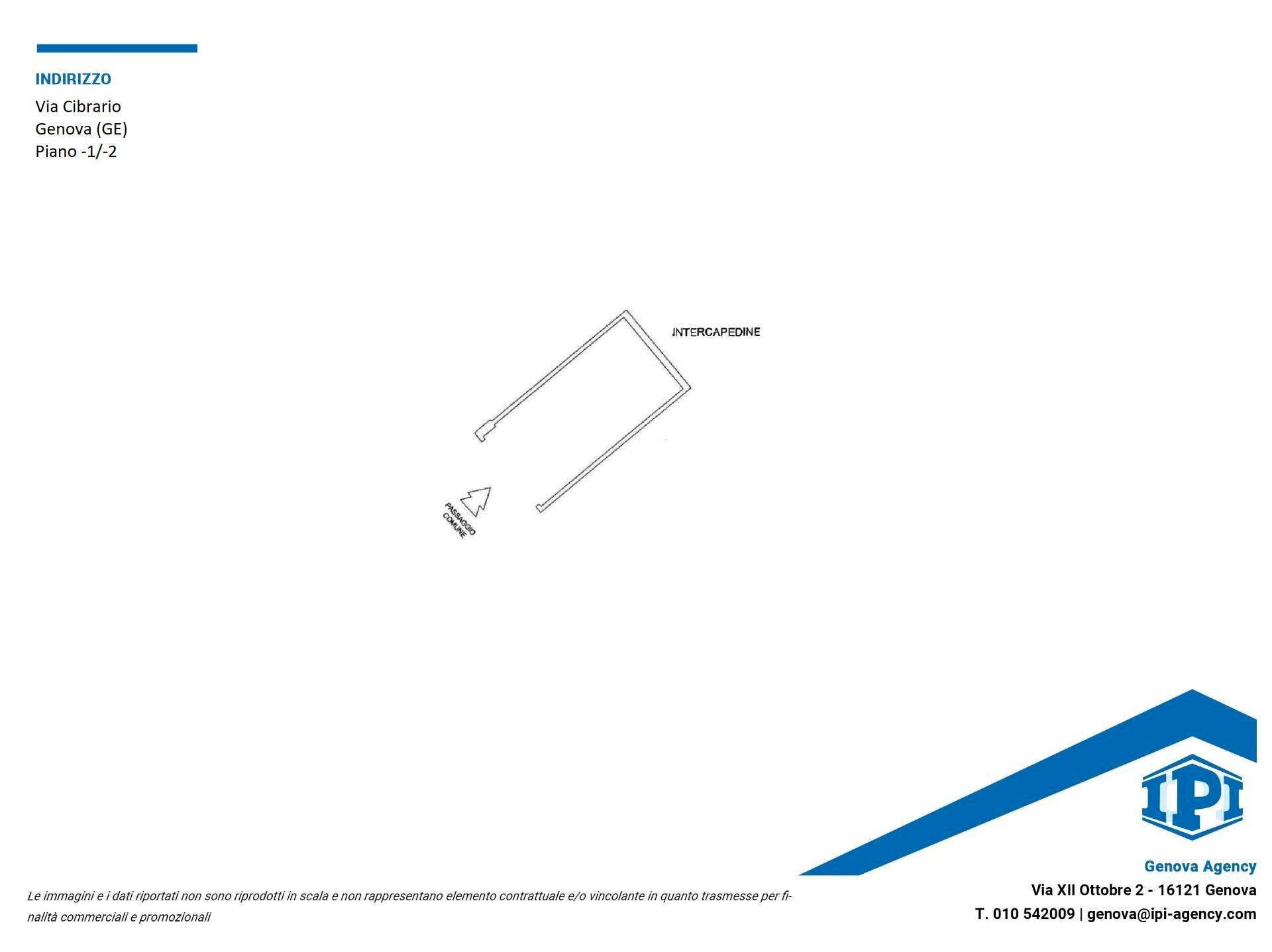 Box Via Luigi Cibrario, Genova (neighborhood Sestri Ponente) - floor plans 1