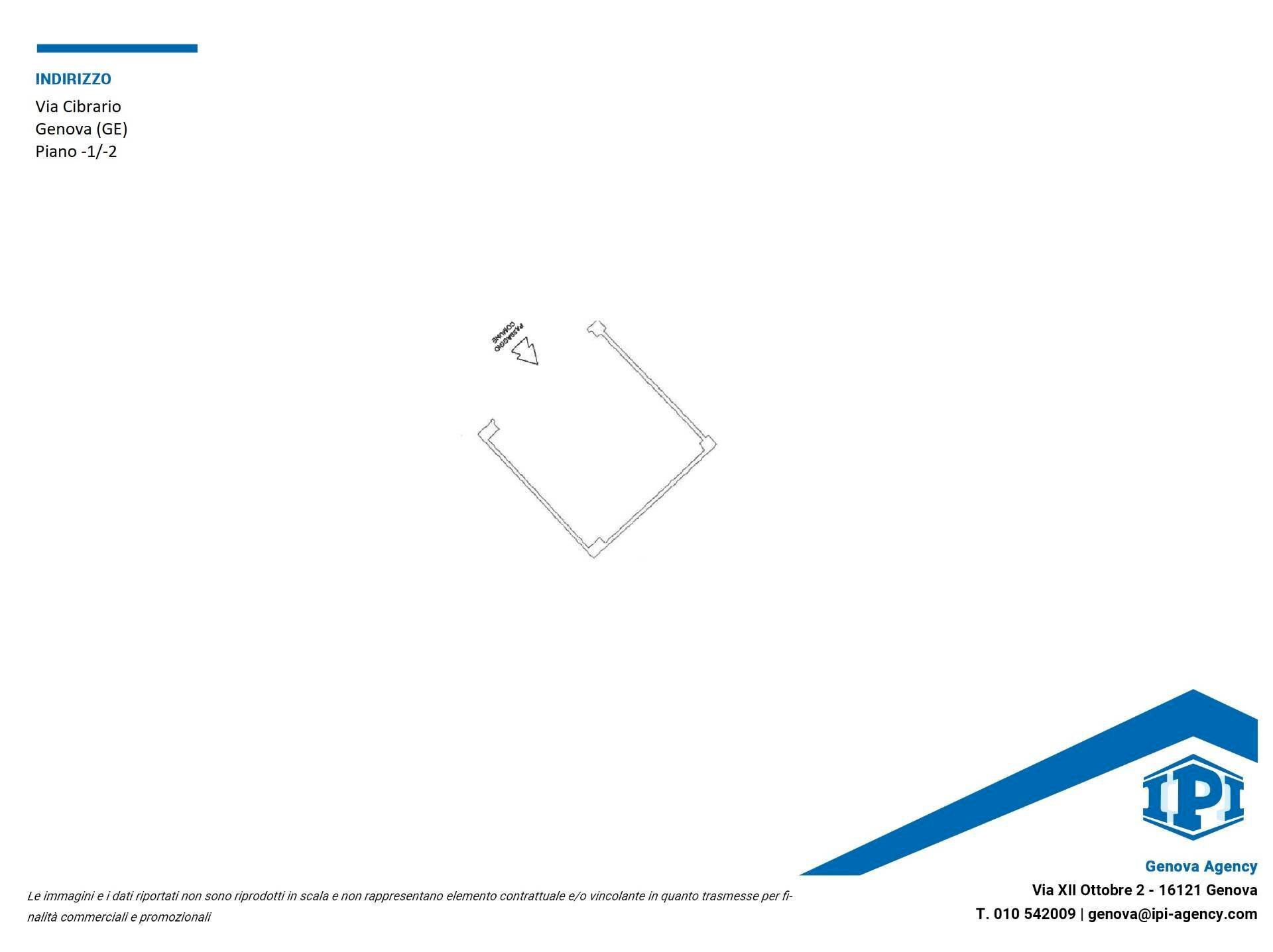 Box Via Luigi Cibrario, Genova (zona Sestri Ponente) - planimetria 1