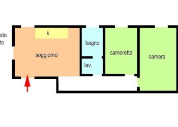 Planimetria - Three-room apartment strada Valdirodi, Ospedaletti - photo 15