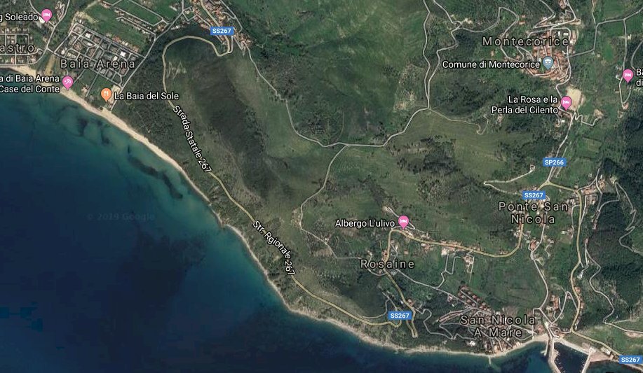 terreno scogliera.PNG - Agricultural land Strada Statale 267, Montecorice - photo 2