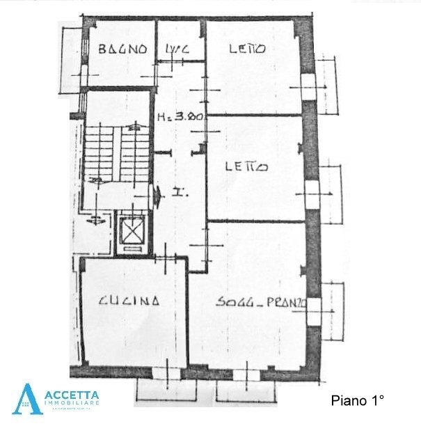 planimetria - Appartamento Via Liside 18, Taranto - planimetria 1