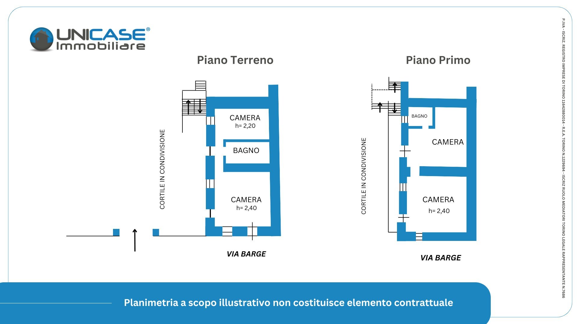 Casa semi indipendente Via Barge, 25, Paesana - planimetria 1