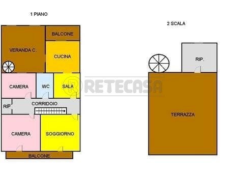 452869953_864648965711005_2306312787417187366_n.jp - Two-room apartment Petrosino - floor plans 1