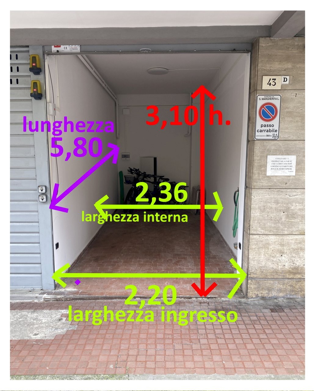 foto misure.jpg - Box Santa Margherita Ligure - foto 2