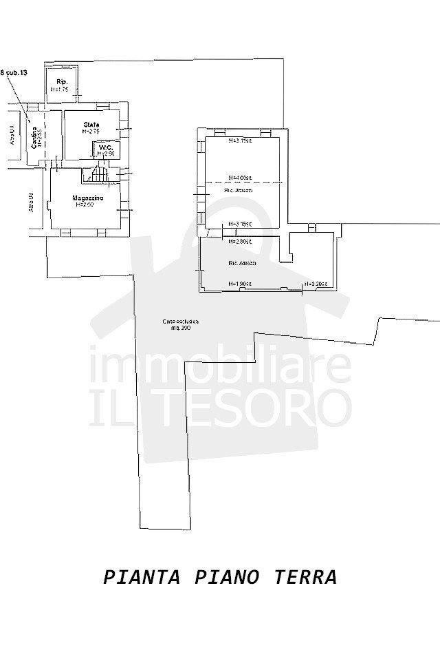 Rustico strada Sant'Antimo, San Leo - planimetria 1