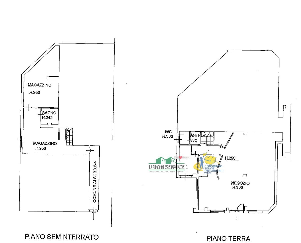Commercial Premises Piazza Borsellino e Falcone 4, Salsomaggiore Terme - floor plans 1