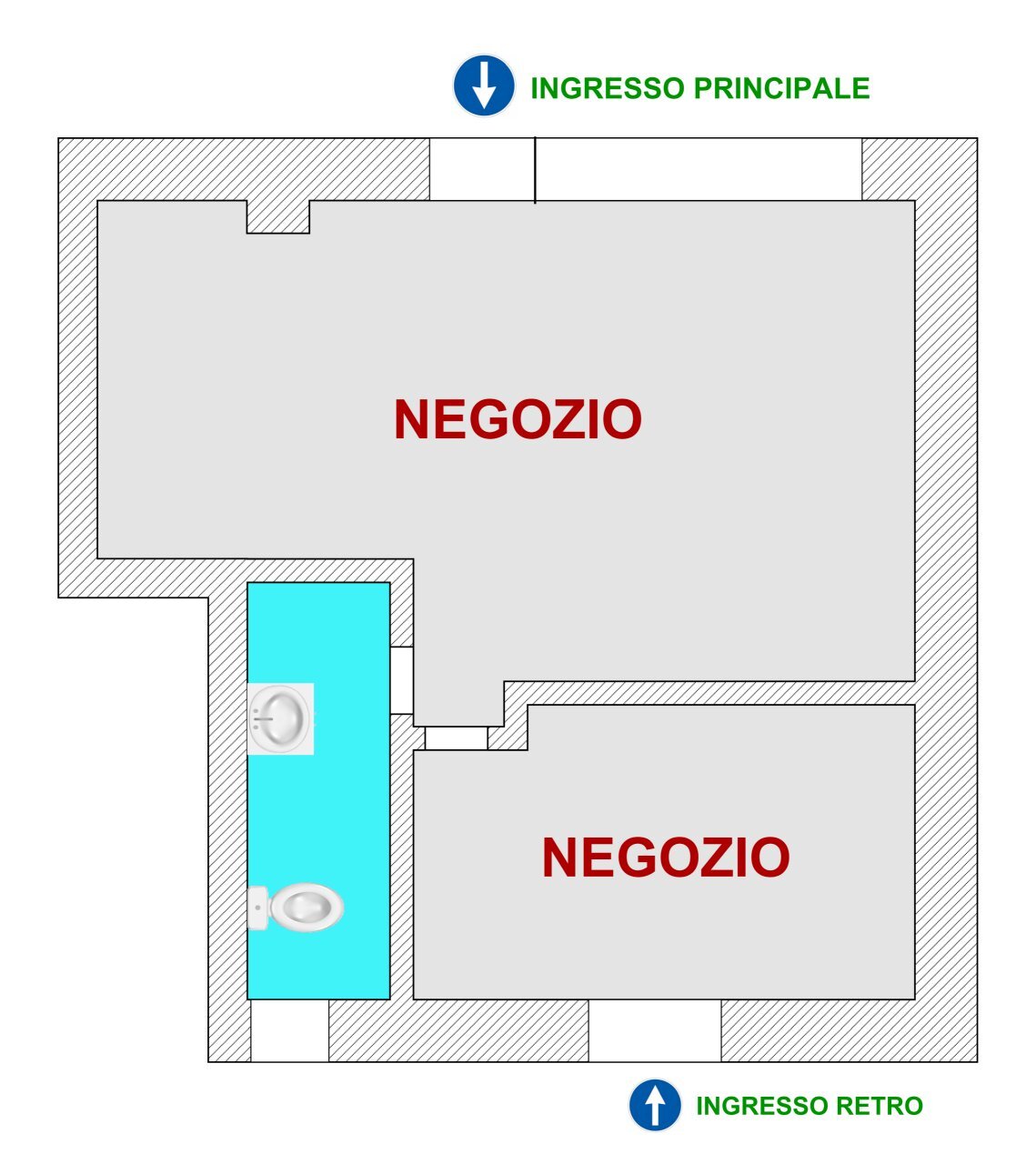 Commercial Premises Viale Villoresi, Nerviano - floor plans 1