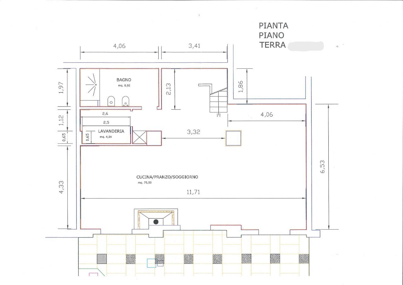 Villa a Schiera Ferrara - planimetria 1