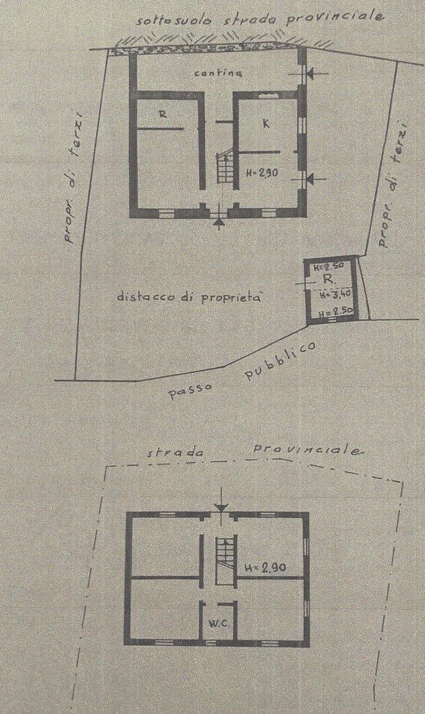 Rustic via Provinciale 24, Lumarzo - floor plans 1