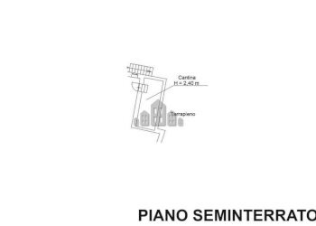 Planimetria piano seminterrato - Casa indipendente Regione Issoglio, snc, Rueglio - foto 49