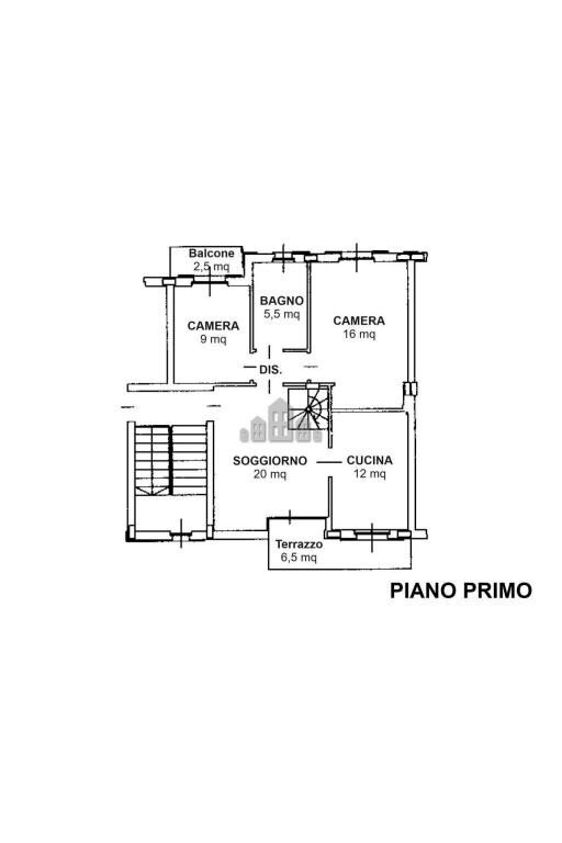 Appartamento vicolo Gatti, 1, Bosconero - planimetria 1