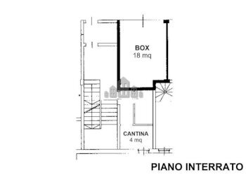 Planimetria piano interrato - Appartamento vicolo Gatti, 1, Bosconero - foto 25
