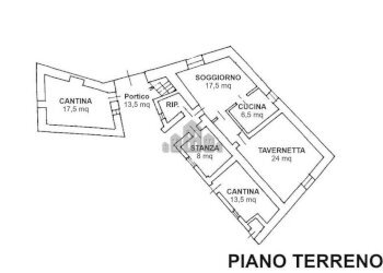 Planimetria piano terra - Casa indipendente via Costantino Nigra, 5, Castelnuovo Nigra - foto 42