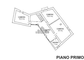 Planimetria piano primo - Casa indipendente via Costantino Nigra, 5, Castelnuovo Nigra - foto 43