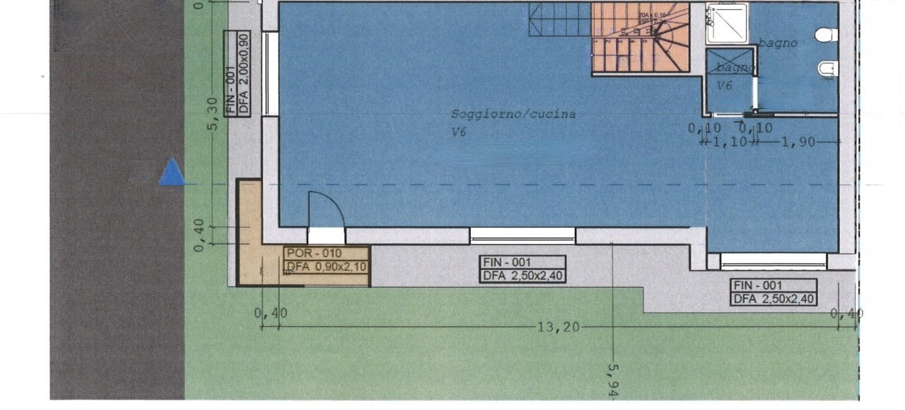 planimetria - Villa a Schiera Via Roma, Malalbergo - planimetria 1