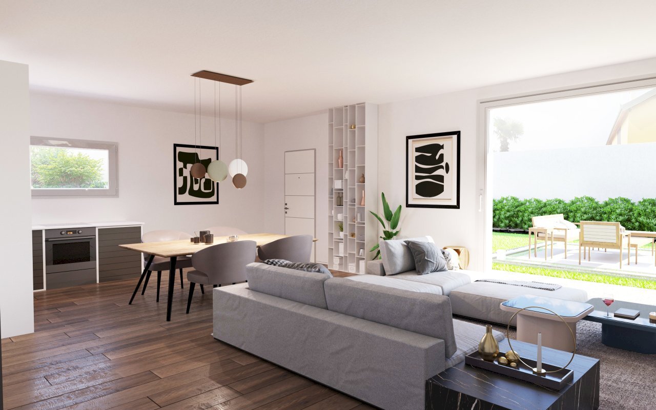 zona giorno - Villa a Schiera Via Roma, Malalbergo - foto 1