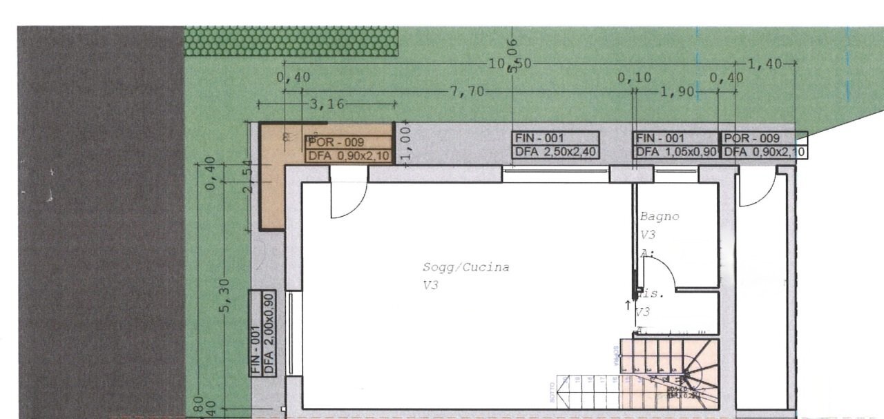 planimetria - Villa a Schiera Via Roma, Malalbergo - planimetria 1