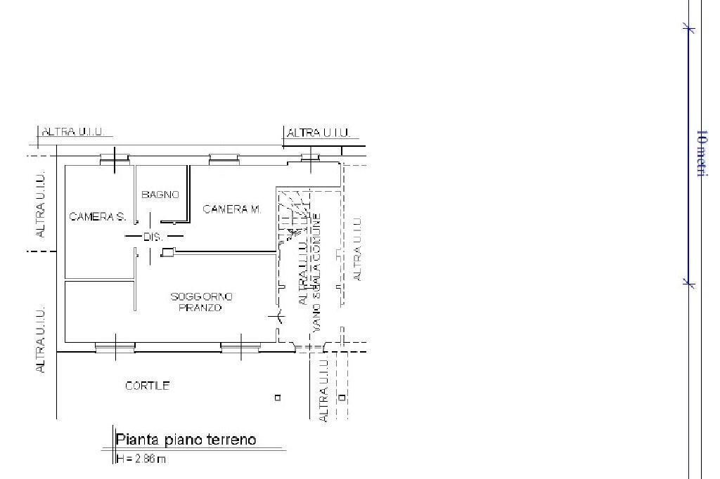 Trilocale Via Gerbidi, Fiano - planimetria 1