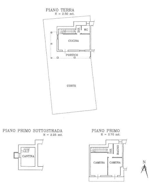 Semi-detached house Via Luisetta, 11, Envie - floor plans 1