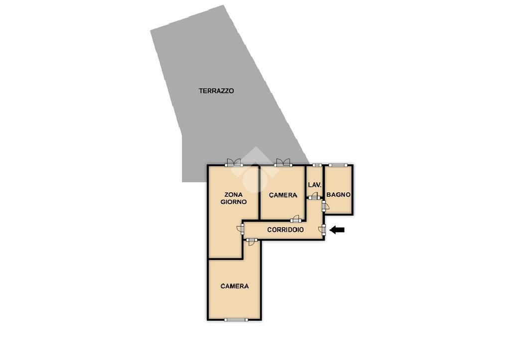 Trilocale Via Agostino Chiodo, Savona - planimetria 1