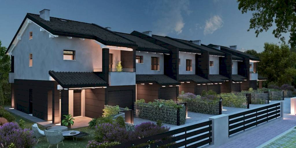 Facciata - Villa a Schiera via Budrione di Migliarina, Carpi - foto 1