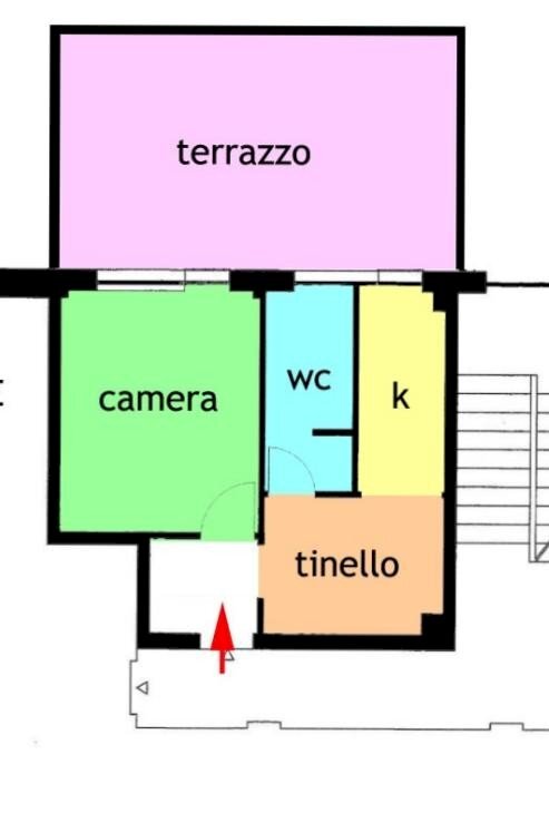 Two-room apartment corso Regina Margherita, 31, Ospedaletti - floor plans 1