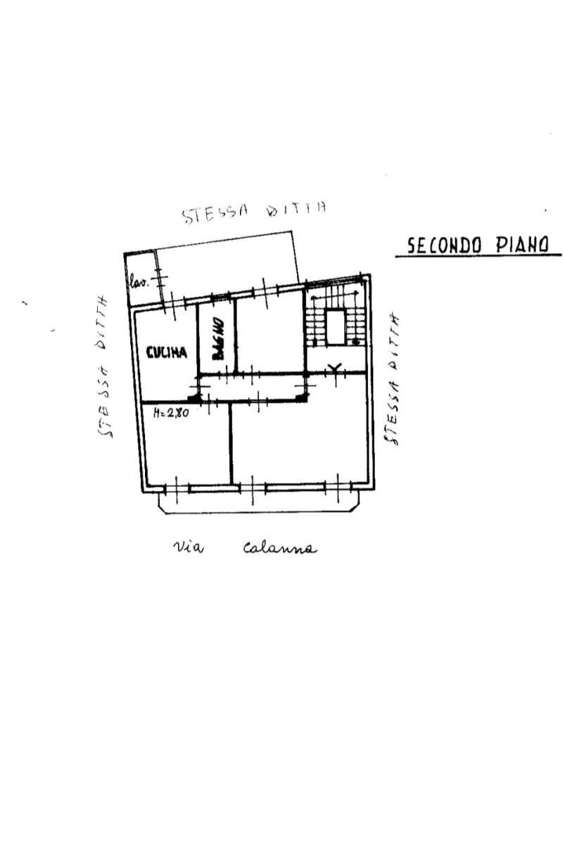 Quadrilocale via Lorenzo Calanna, Valverde - planimetria 1