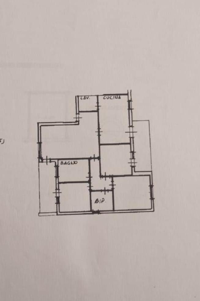 Four-room apartment via Claudio Arezzo, Catania - floor plans 1